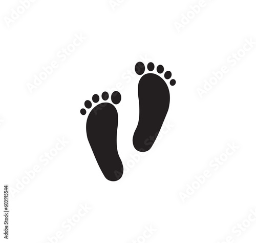 Footprint icon. Foot print vector icon. © Majda