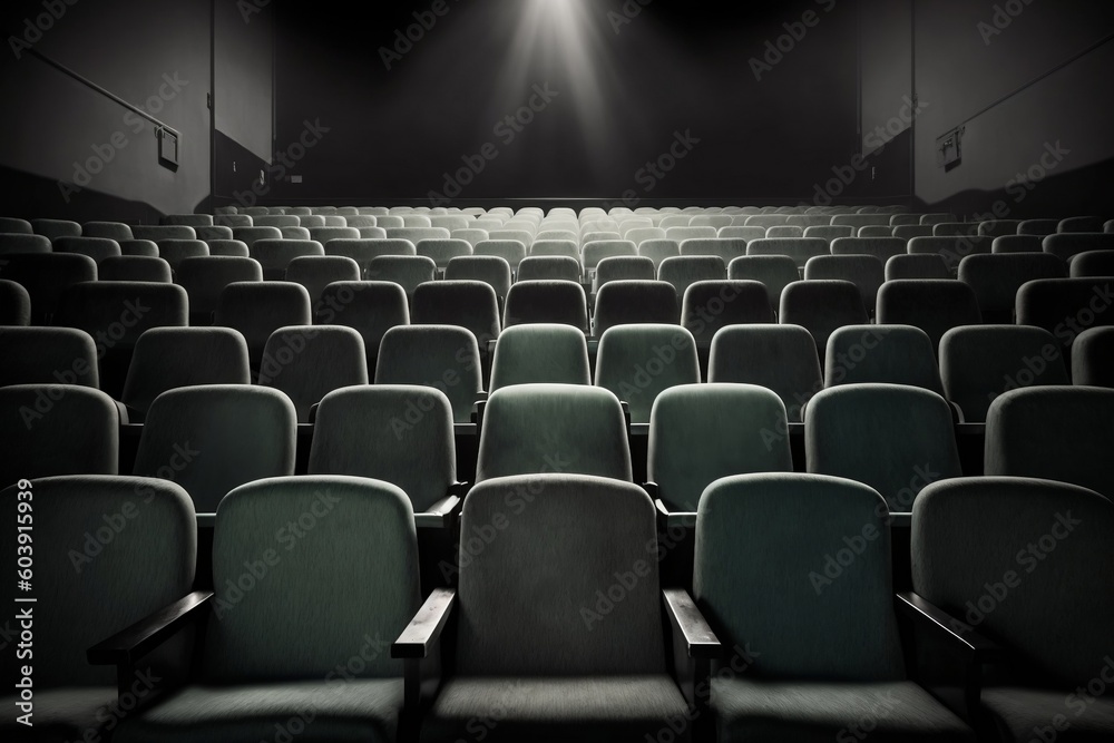 Vacant Seats in a Theater. AI