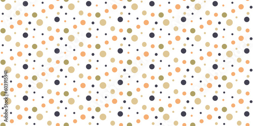 Baby seamless pattern circles in gentle pastel colors of yellow blue and green on a white background. Vector.