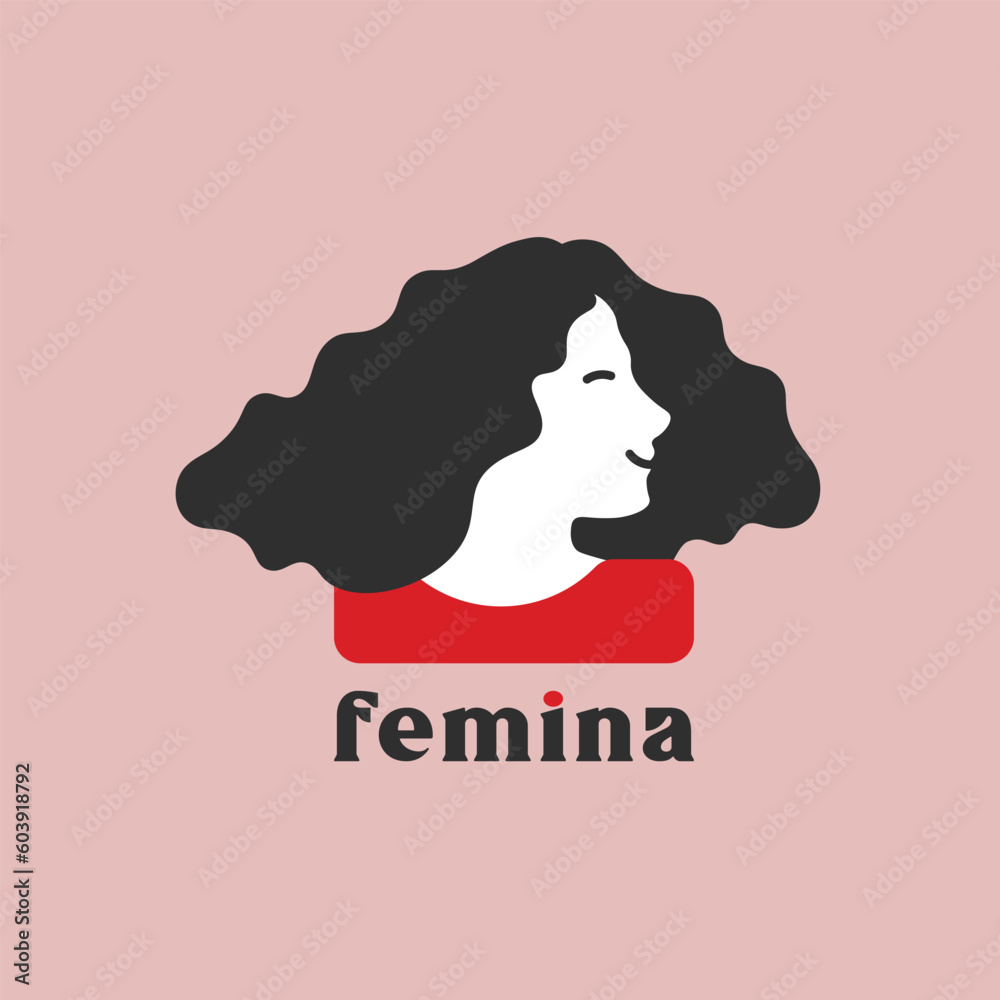 Beauty Woman Logo Template Design Vector