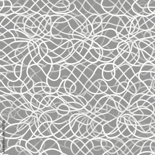Interlocking Circles Symphony: Circular shapes intertwining with intricate linework, forming a captivating interplay of curves. Harmony, mesmerizing, fluid, dynamic. (AI Generated)