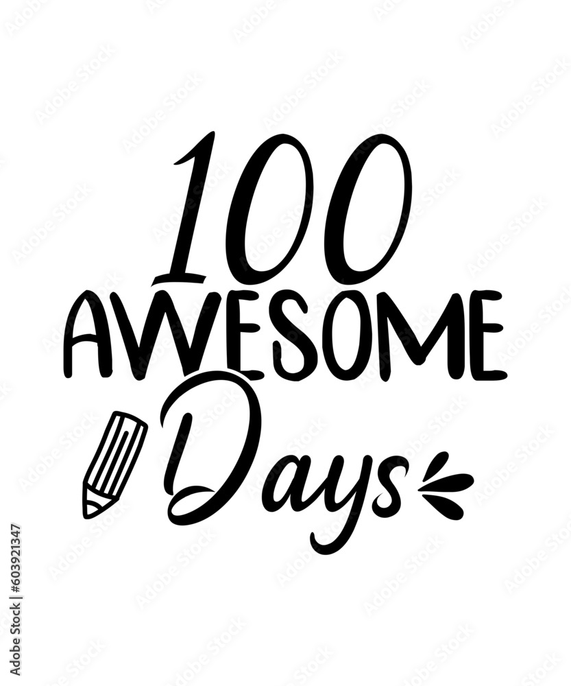 Naklejka premium 100 Days Of School Svg Bundle, 100th day of school, 100 Days of school svg, Online Classes svg, Basketball, Gaming, Unicorn, Homeschool svg