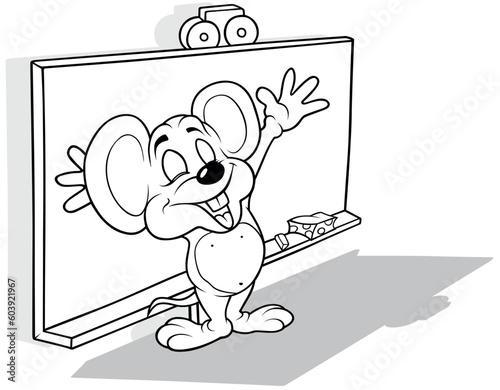 Drawing of a Cheerful Mouse...