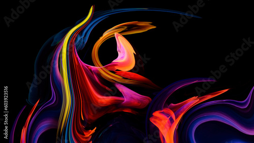  Color abstract illustration made of purple colored oil paint on background, Luxury abstract for a mobile screen concept,