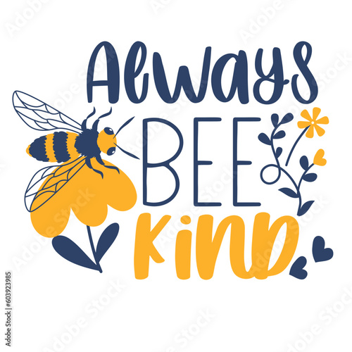 Bee and honey Hand drawn motivation lettering phrase in modern calligraphy style. Inspiration slogan for print and poster design. Vector illustration