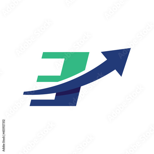 Numeric 3 Arrow Logo