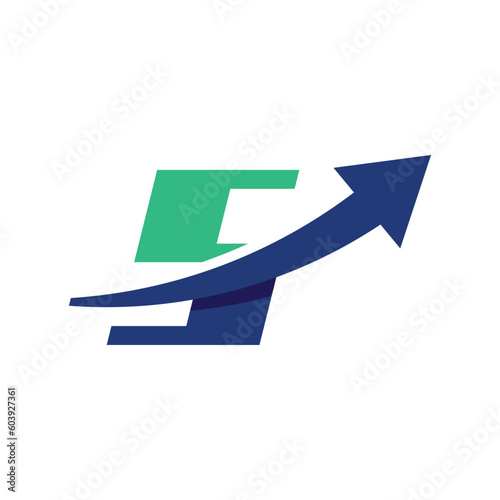 Free Download Numeric 5 Arrow Logo - GFXLoad