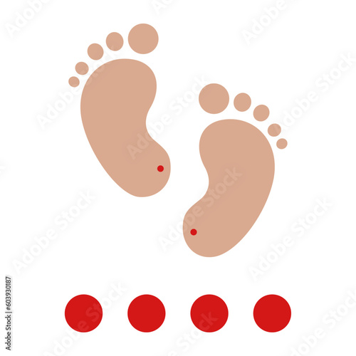 Newborn screening test vector illustration infographic