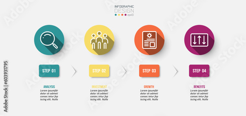 Wallpaper Mural Timeline chart business infographic template.
 Torontodigital.ca