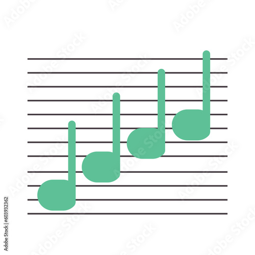 Set of music instrument illustration_Musical scale