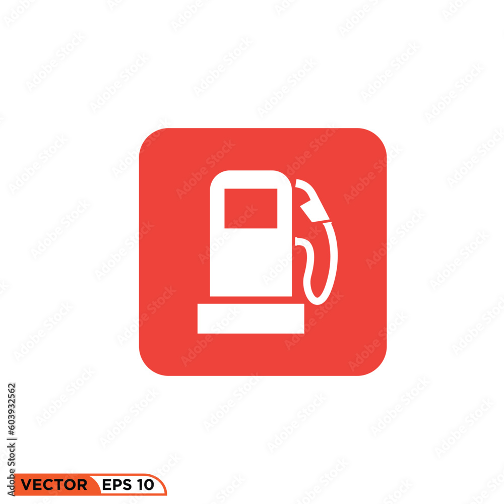 Icon vector graphic of Low Fuel Indicator Light Icon vector graphic of Low Fuel Indicator Light