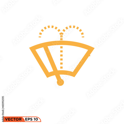 Icon vector graphic of Washer Fluid Indicator Light