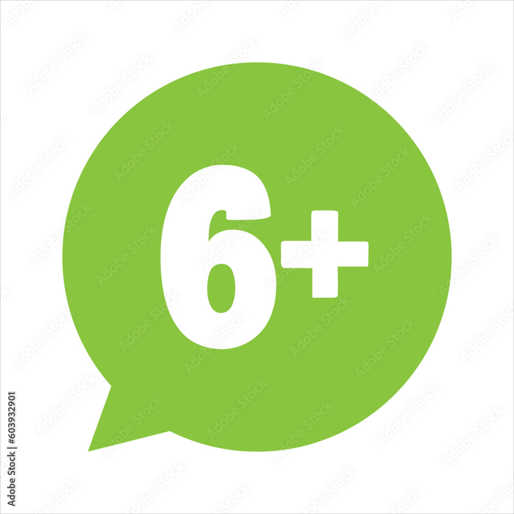 product age limit icon children kids 6 years old product age limit icon children kids 6 years old