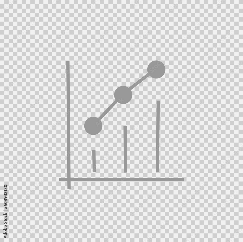 Graph vector icon eps 10. Simple isolated pictogram. Chart presentation. Graph vector icon eps 10. Simple isolated pictogram. Chart presentation.