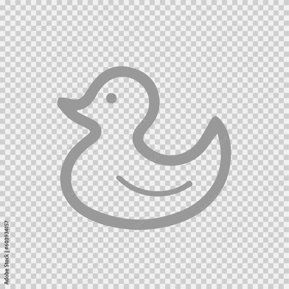 Duck vector icon eps 10. Cute baby toy simple isolated pictogram. Duck vector icon eps 10. Cute baby toy simple isolated pictogram.