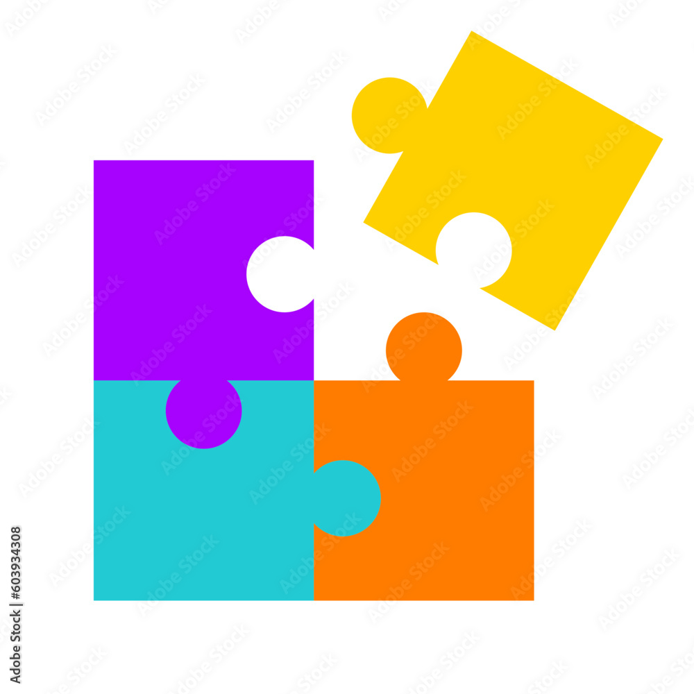 Kid toys vector illustration set_Puzzle Kid toys vector illustration set_Puzzle