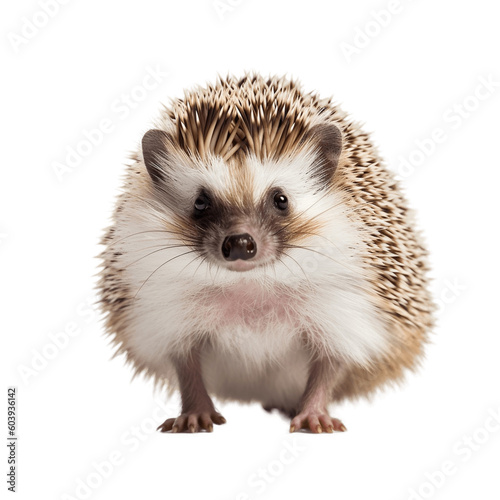  Hedgehog on Transparent Background. AI