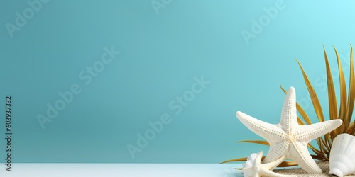 Summer background in turquo...
