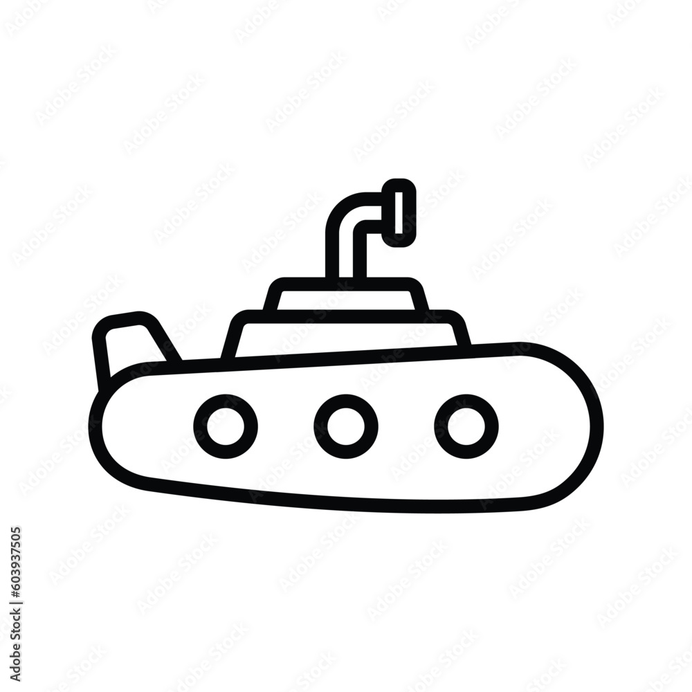 submarine icon vector design template in white background submarine icon vector design template in white background