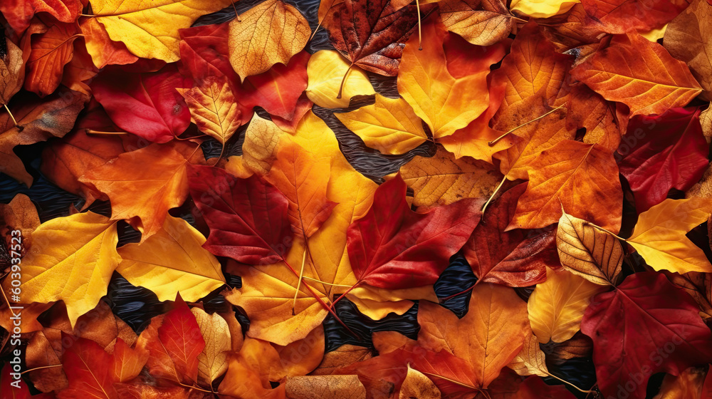 Fall background created with Generative AI technology Fall background created with Generative AI technology