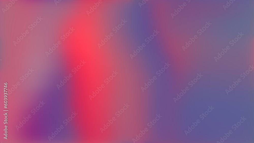 Shiny scarlet red, blush, purple gradient background. Bright blur texture. Illustration in burning sunset color palette. Abstract colorful smooth backdrop for web banner, poster, cover, presentation