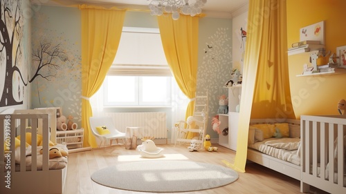 a children s room  which is every child s dream  beautiful colors  cozy room  cool design