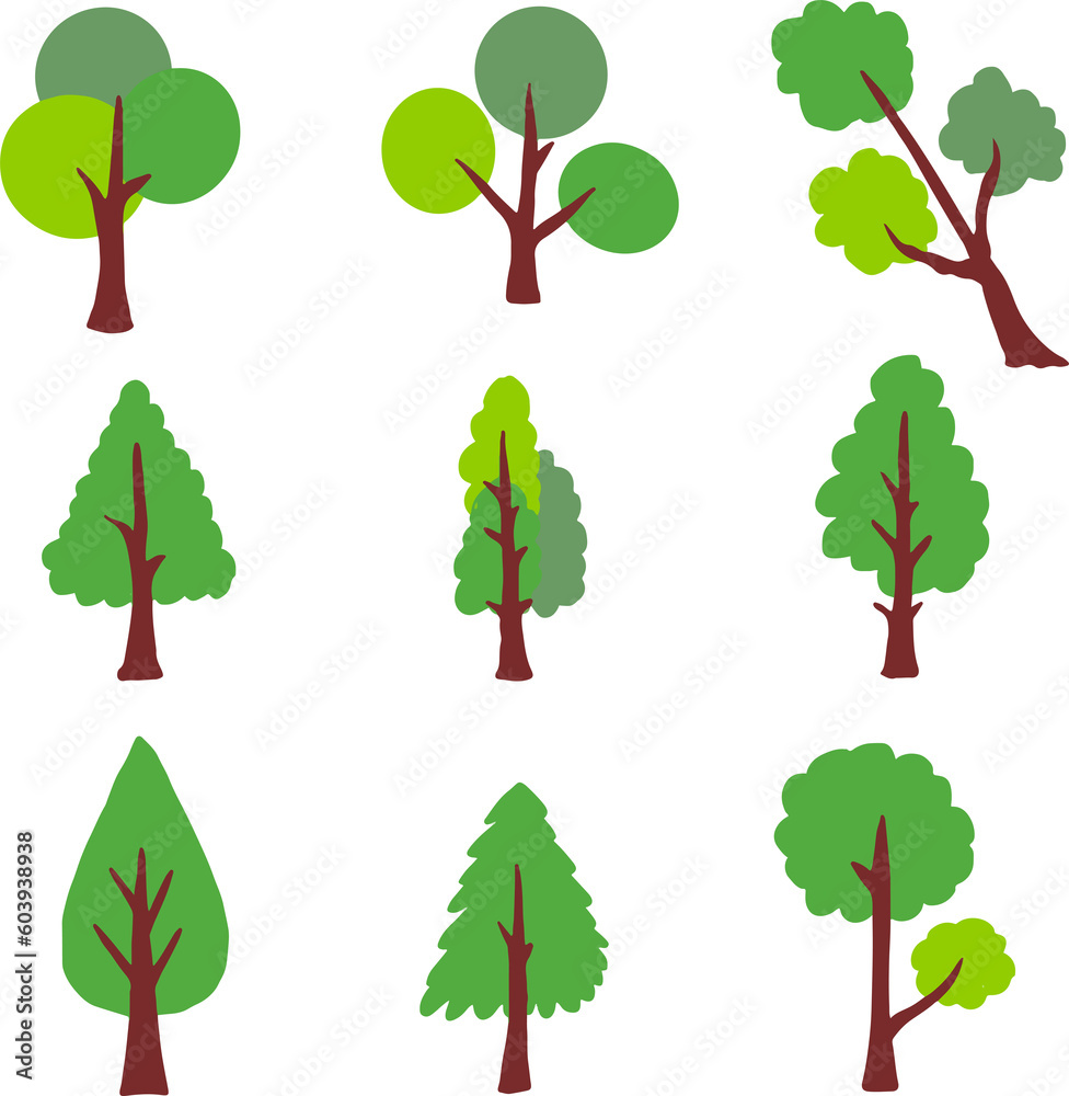 Fototapeta premium silhouette of a tree isolated. Isolated Dead tree on the white background. Dead tree silhouettes. 