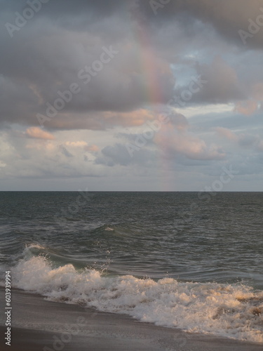 rainbow over the sea