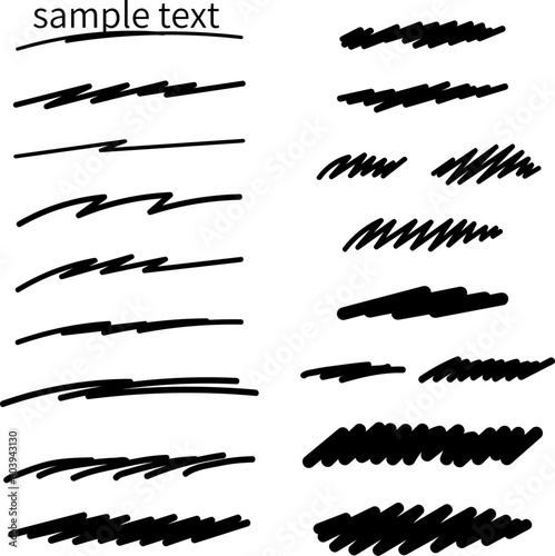 手書きのシンプルな線
