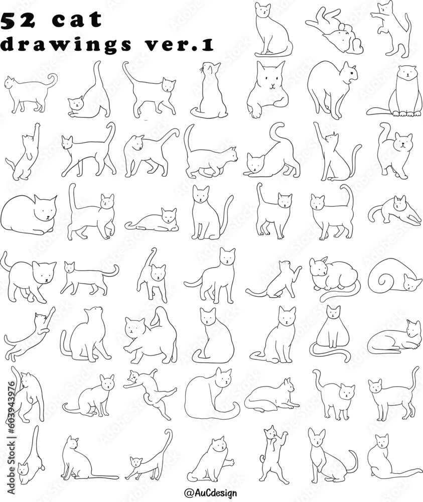 Cat,Kitten,Scottish Fold,cartoons,Cute,Funny,drawings,memes,Minimal,Line,Monochromes,Doodle,Pencil,Sleep,Dance,Cat walk,stickers,Tattoo,Relax,Cafe,Fat,Pet,Animal,Circle,Dog