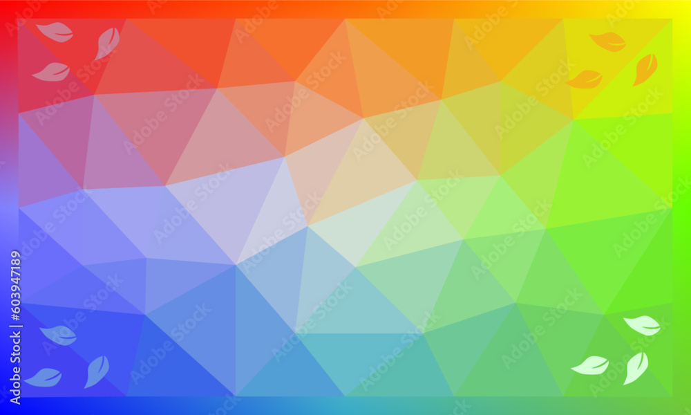 Fototapeta premium The dominant mesh background is rainbow color. mesh background with colorful triangles.