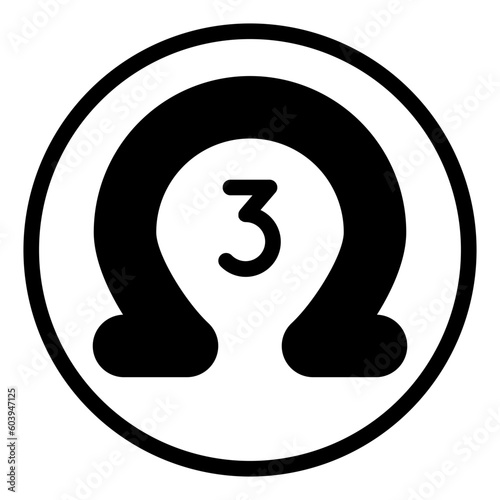 Omega 3 content rich icon