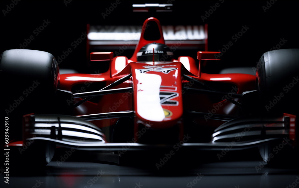 Fototapeta premium Formula 1, Race car, close up photo