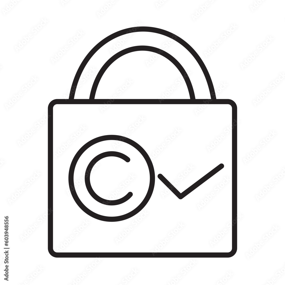 COPYRIGHT design vector icon design vector line icon svg COPYRIGHT design vector icon design vector line icon svg