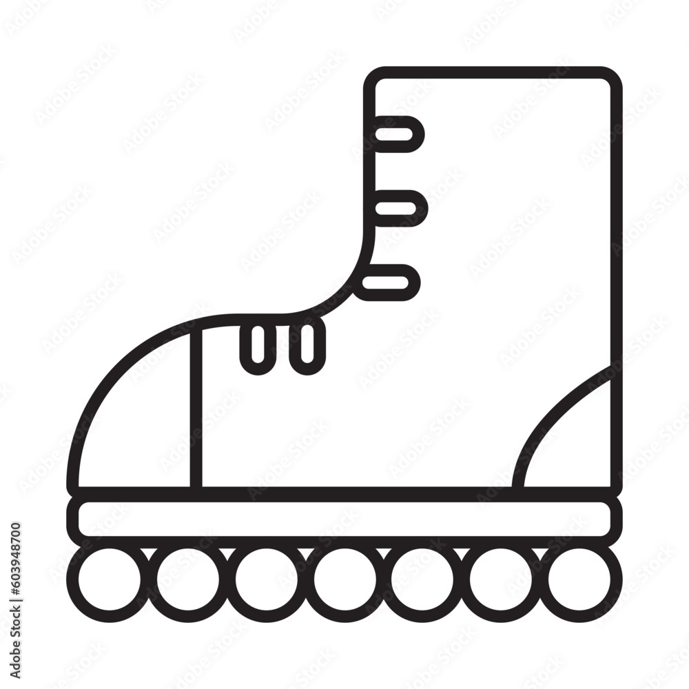 ROLLER SKATES design vector icon design vector line icon svg ROLLER SKATES design vector icon design vector line icon svg