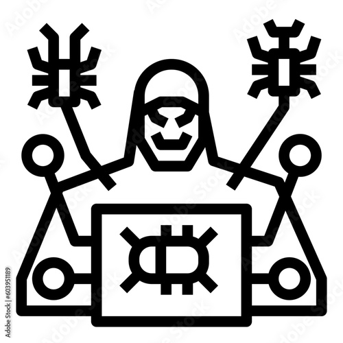 bandit line icon