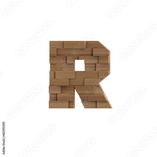 Wooden Deco Wall 3D Alphabet or PNG Letters