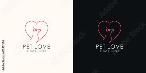 Animal logo vector design illustration with modern unique concept