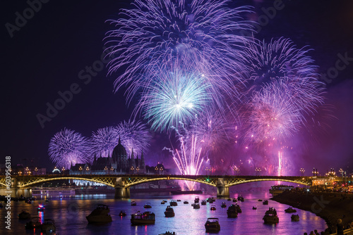 Photography Fireworks over the city