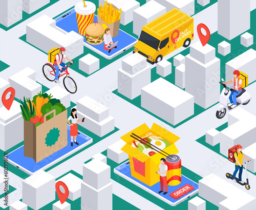 City Food Delivery Composition