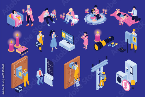 Power Outage Icon Set