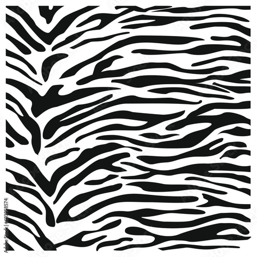 Big cat fur pattern. Decorative tiger pattern seamless vector illustration. Elegant and stylish background for fabric clothes.