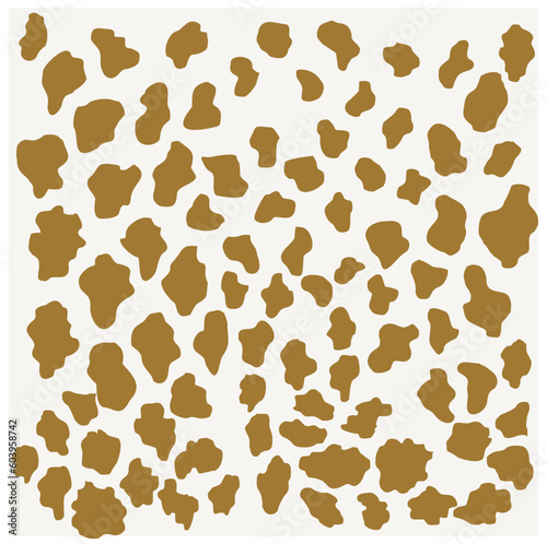 Leopard pattern seamless vector illustration. Elegant and stylish background for fabric clothes. Animal fur pattern.