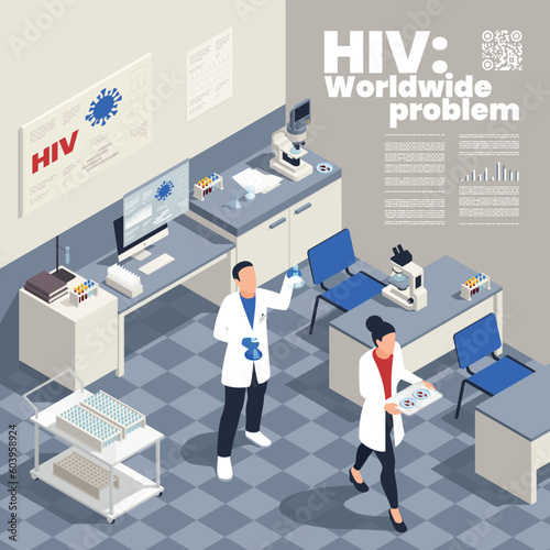 Hiv Blood Test Illustration