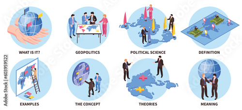 Geopolitics Round Compositions Set
