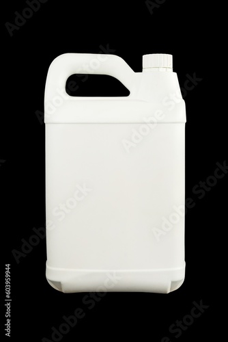 White jerrycan container isolated mockups