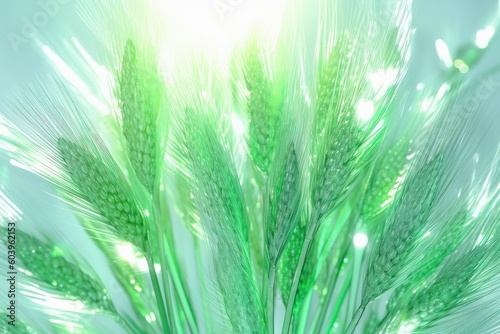 Bright image with plants. Beautiful illustration picture. Generative AI