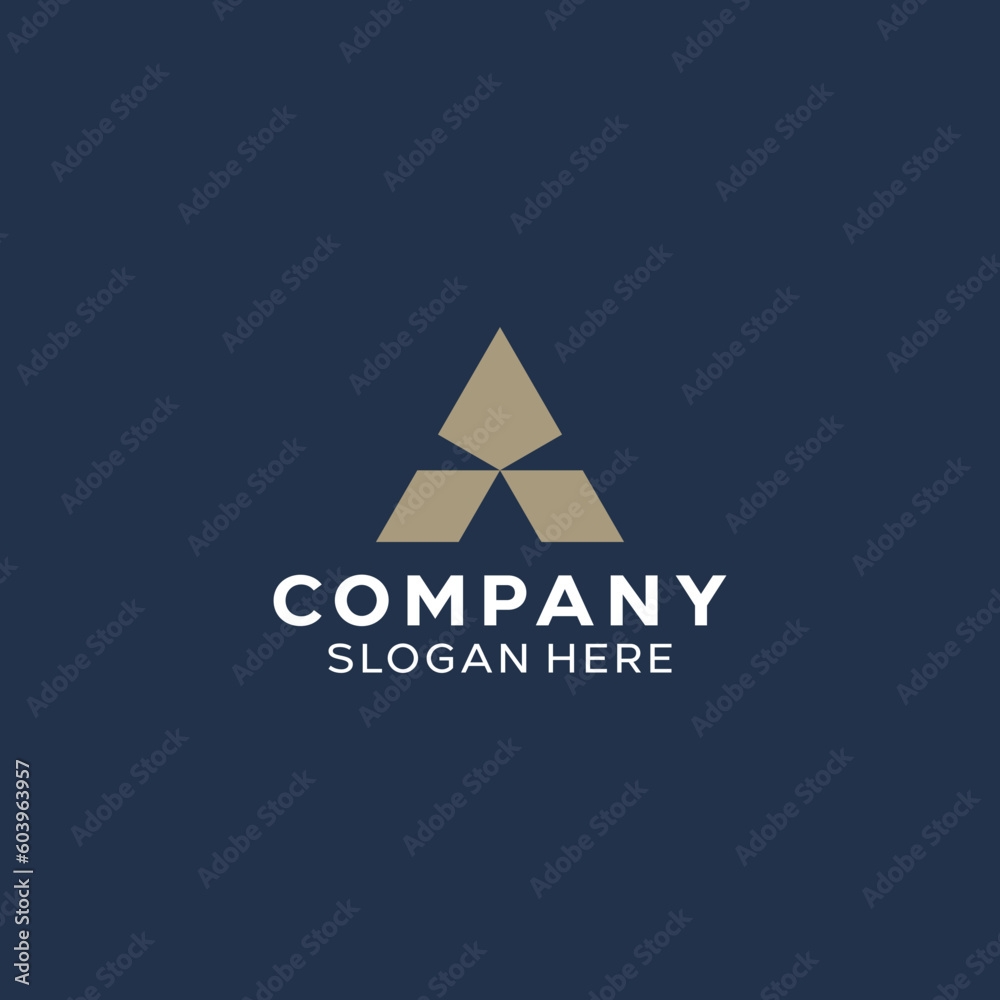 Obraz premium Letter A Simple Modern Logo