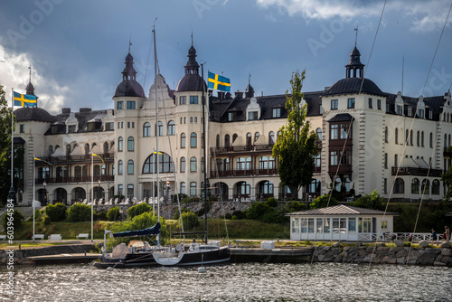 Grand Hotel Saltsjobaden by marina in Stockholm, Sweden
