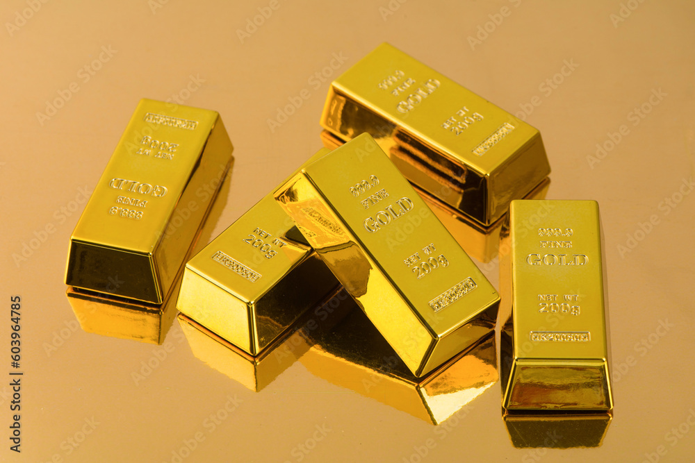 Gold bar stack. Business and finance concept. Gold bar stack. Business and finance concept.